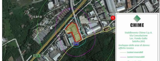 Solofra| Impianto industriale Chime, il prefetto Spena adotta il Piano di Emergenza Esterna