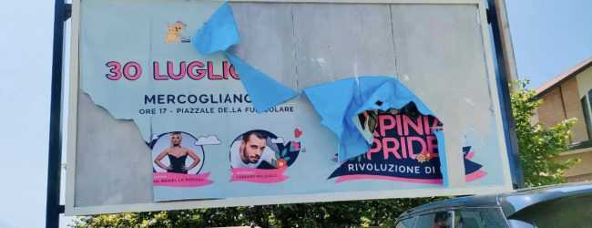 Irpinia Pride, manifestato strappato. Apple Pie: “Non meritiamo un gesto cosi, faremo sentire più forte la nostra voce”