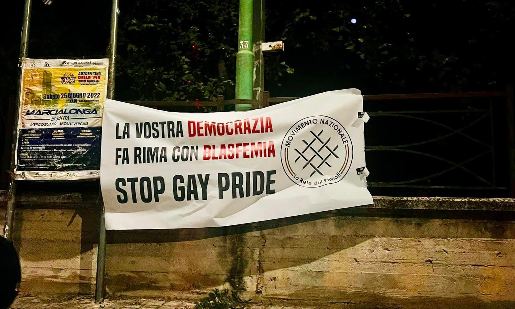 Irpinia Pride, spuntano anche gli striscioni di protesta