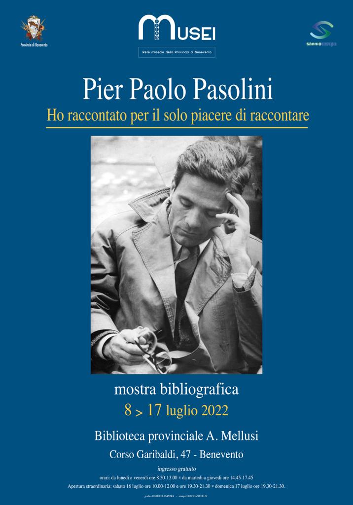 Pasolini e i suoi “Racconti” a Palazzo Tarragnoli