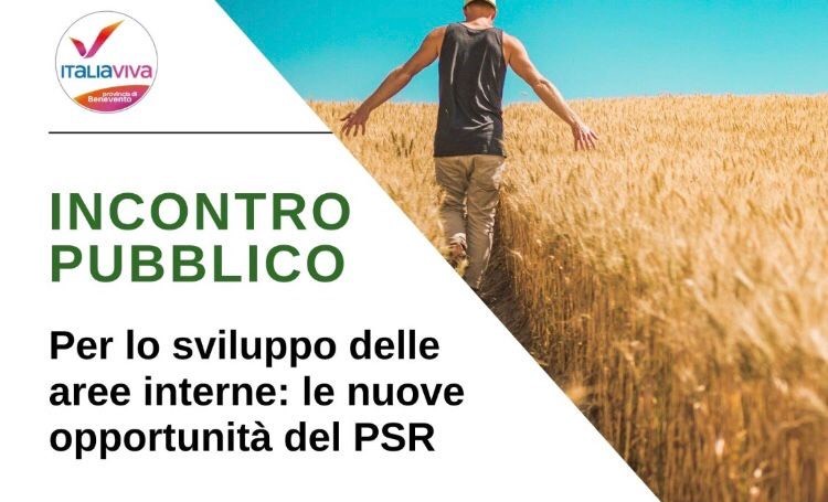 Castelvenere, domani dibattito di Italia Viva su Aree Interne e Nuovo Psr