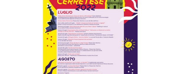 Tutto pronto per l’Estate Cerretese