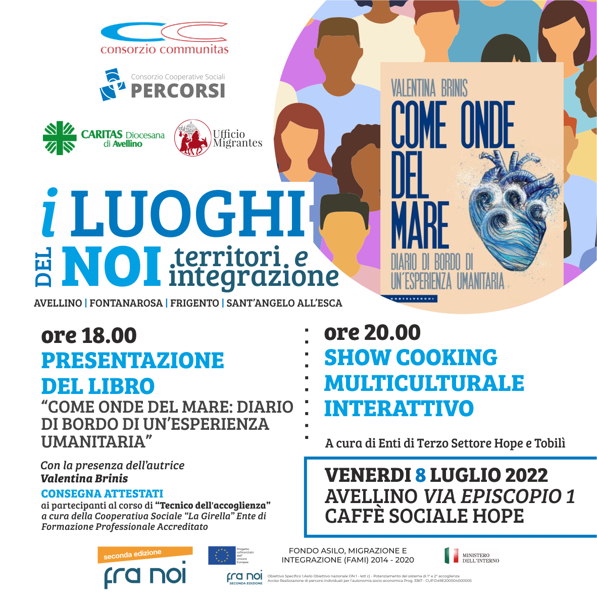 Avellino| Accoglienza, cultura e gastronomia: quarto appuntamento della rassegna “I Luoghi nel Noi”