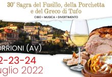 Torrioni| Da venerdì a domenica torna la sagra del fusillo, della porchetta e del Greco di Tufo