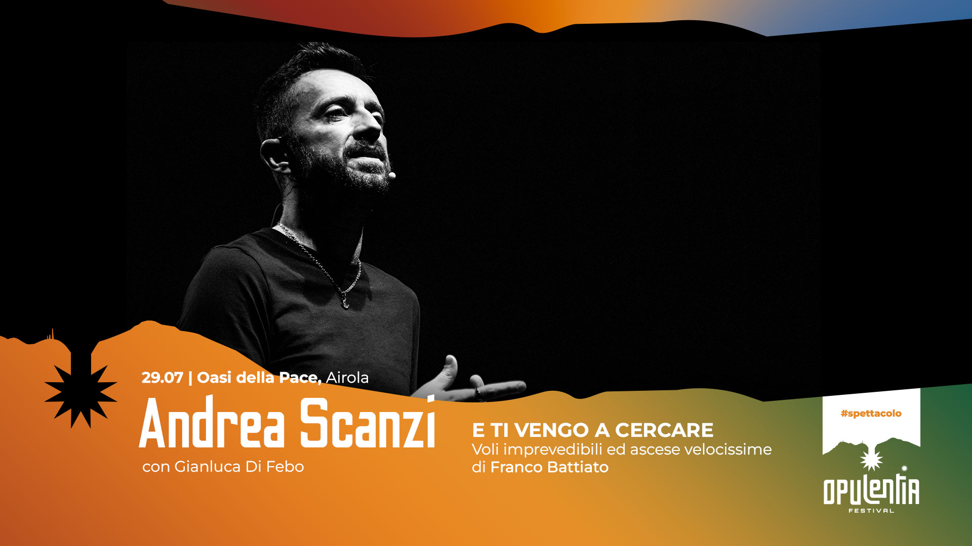 “Opulentia”, in scena lo spettacolo di Andrea Scanzi