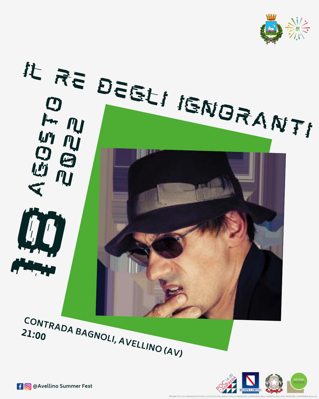 Avellino Summer Fest, a Contrada Bagnoli è il giorno del “Re degli Ignoranti”