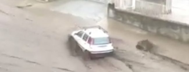 Nubifragio nel Sannio e in Irpinia. A Benevento la grandine imbianca le strade