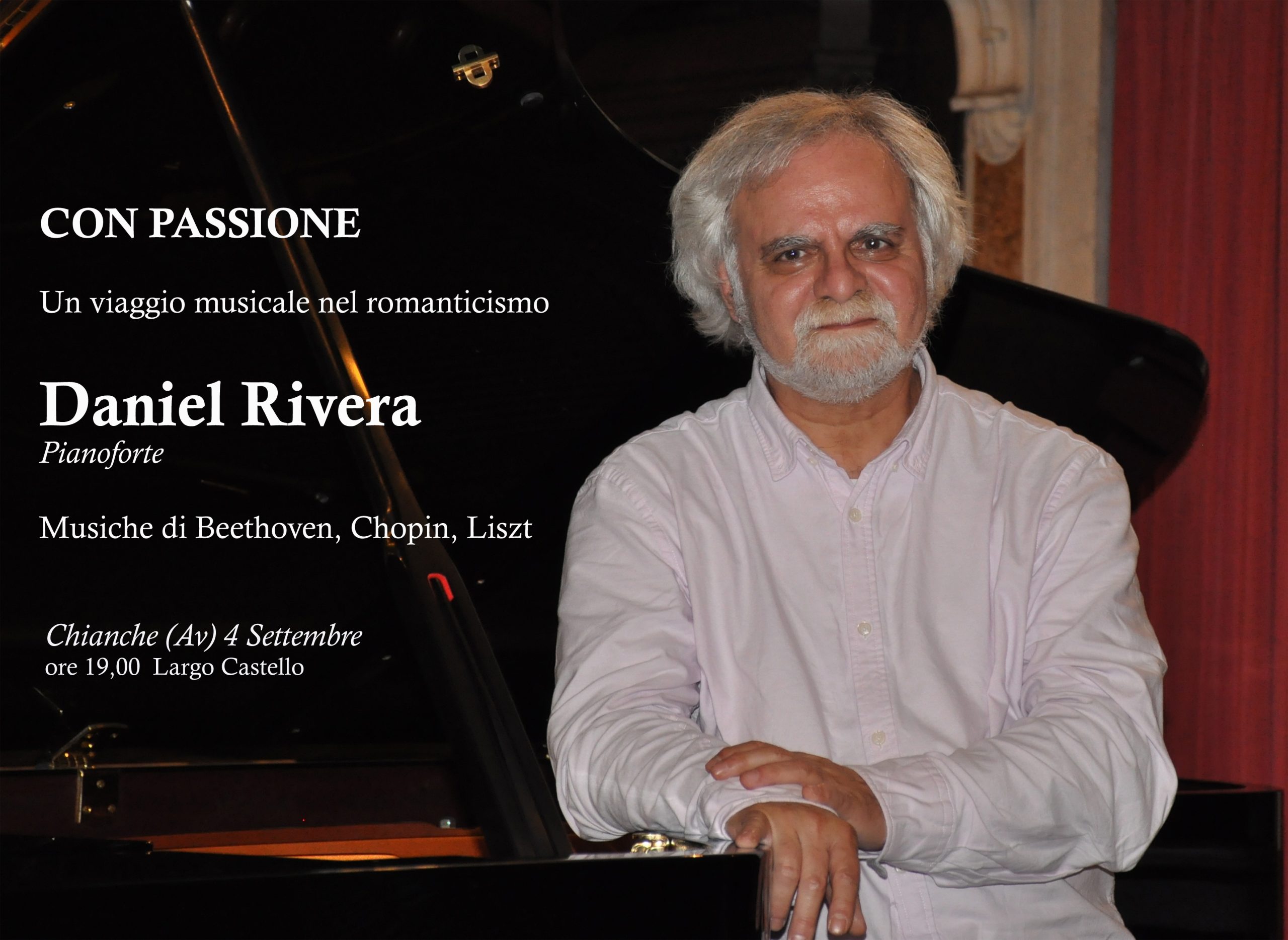 Chianche: concerto pianistico con Daniel Rivera