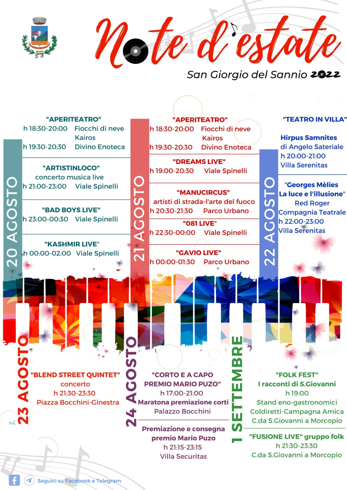 San Giorgio del Sannio/Al via ‘Note d’ Estate 2022′