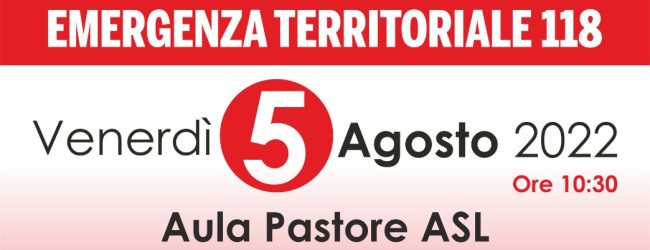 Nuovo servizio di Emergenza Territoriale 118 in Irpinia, venerdi la conferenza stampa