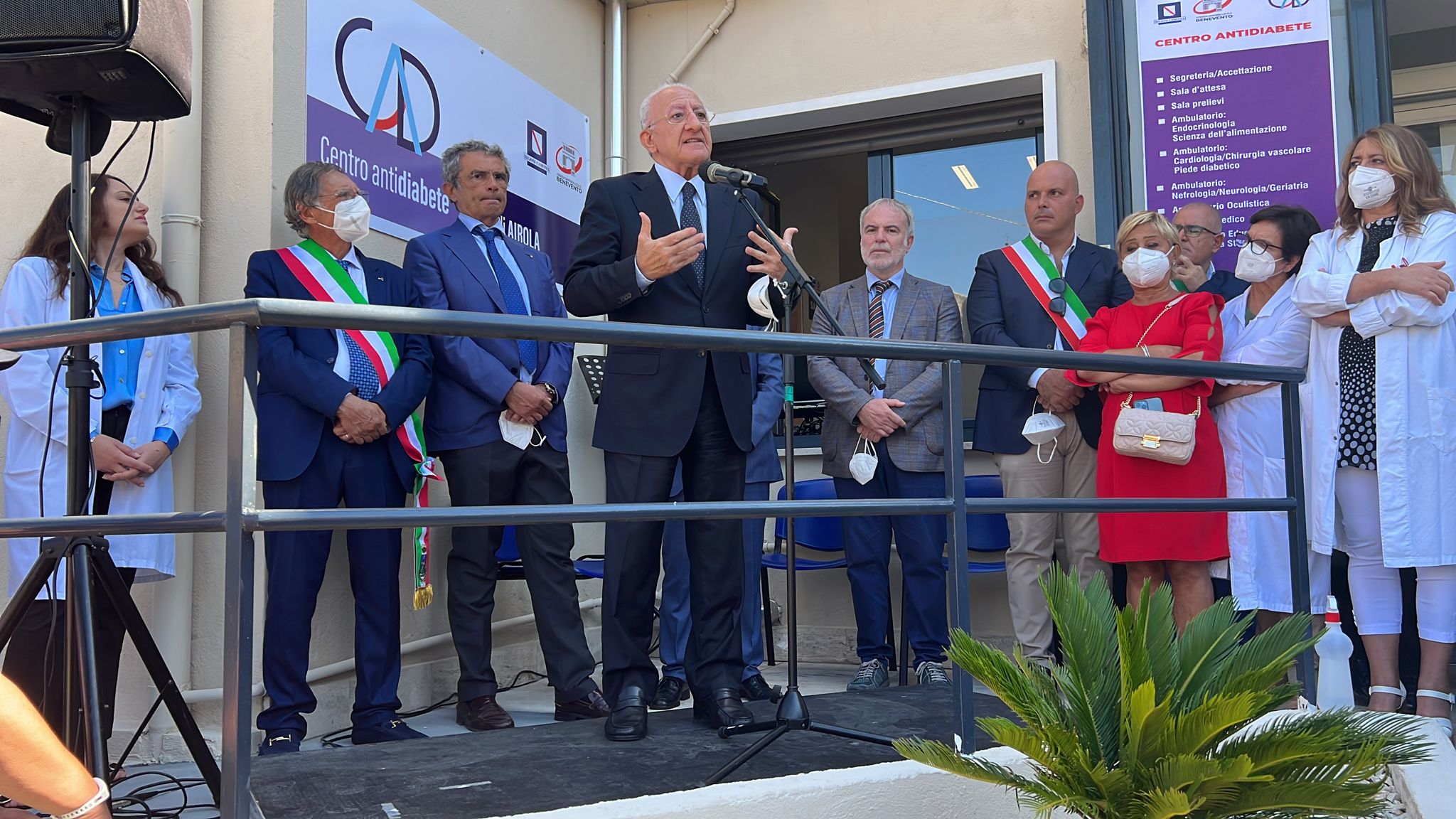Airola, inaugurato il Centro Anti Diabete. De Luca: “Segno di attenzione per le aree interne”