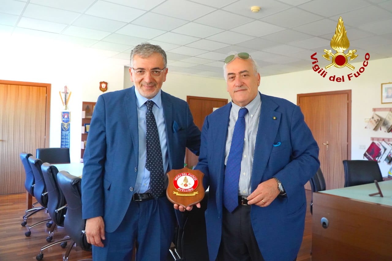 Avellino| Al Comando dei Vigili del Fuoco di via Zigarelli la visita del direttore generale dell’Asl Ferrante