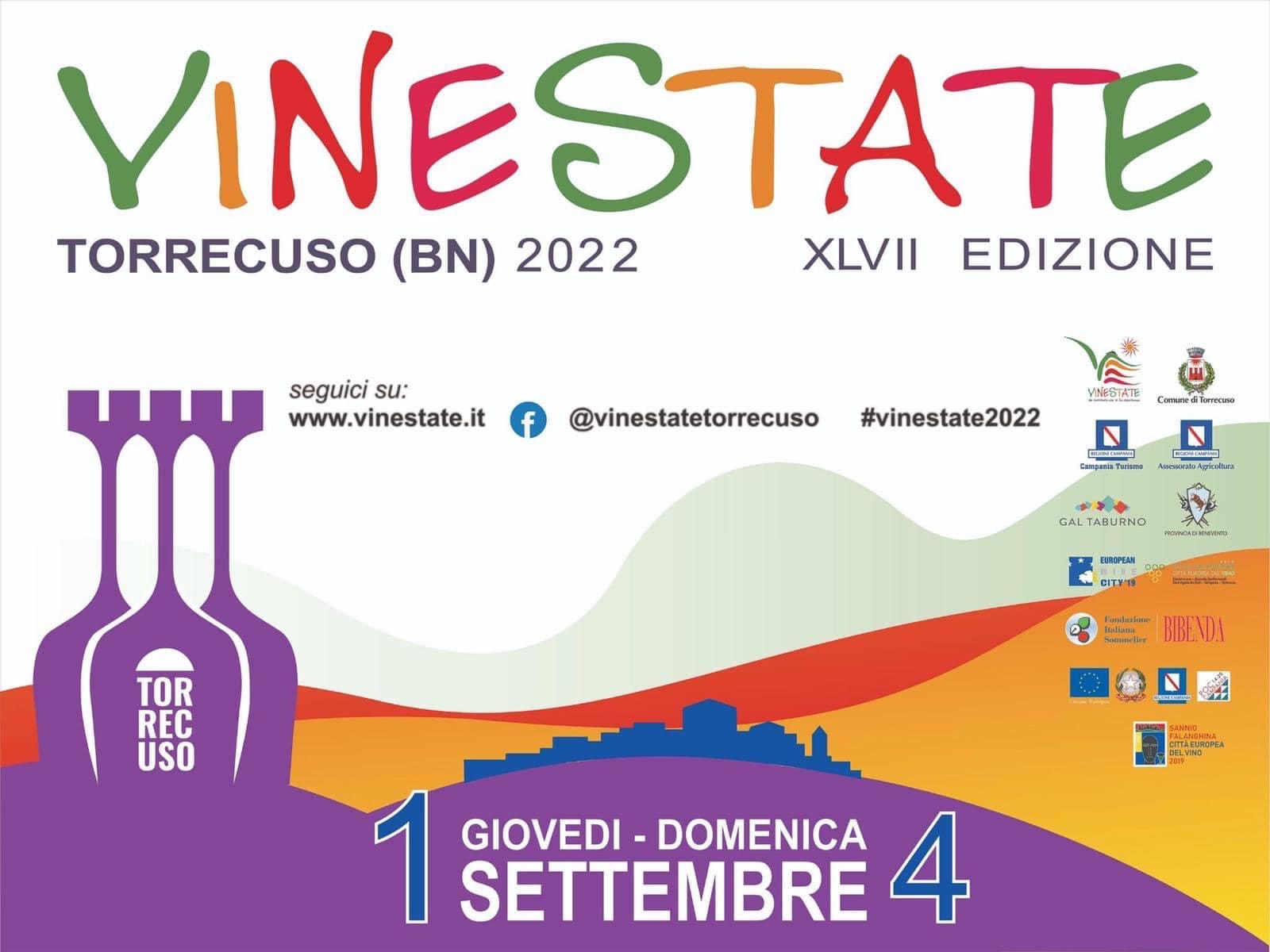 Torrecuso, ecco il programma della 47esima edizione di ‘Vinestate’