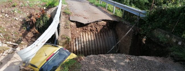 Maltempo, a Morcone crolla un ponte e altri due chiusi per verifiche [FOTO]
