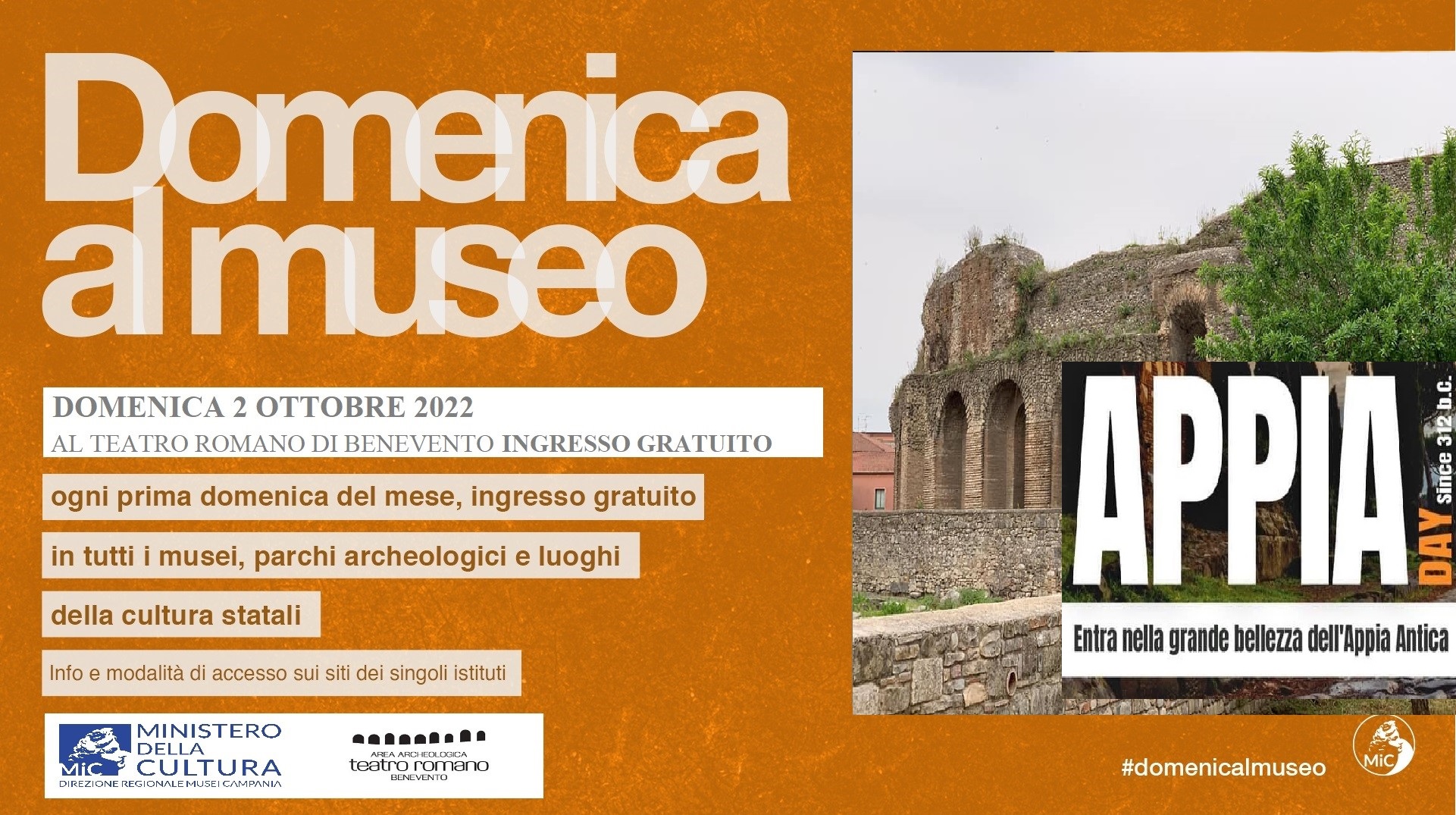 #domenicalmuseo, il 2 Ottobre ingresso gratuito al Teatro Romano
