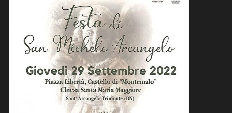 Festa di San Michele Arcangelo, il programma degli appuntamenti a Sant’Arcangelo Trimonte