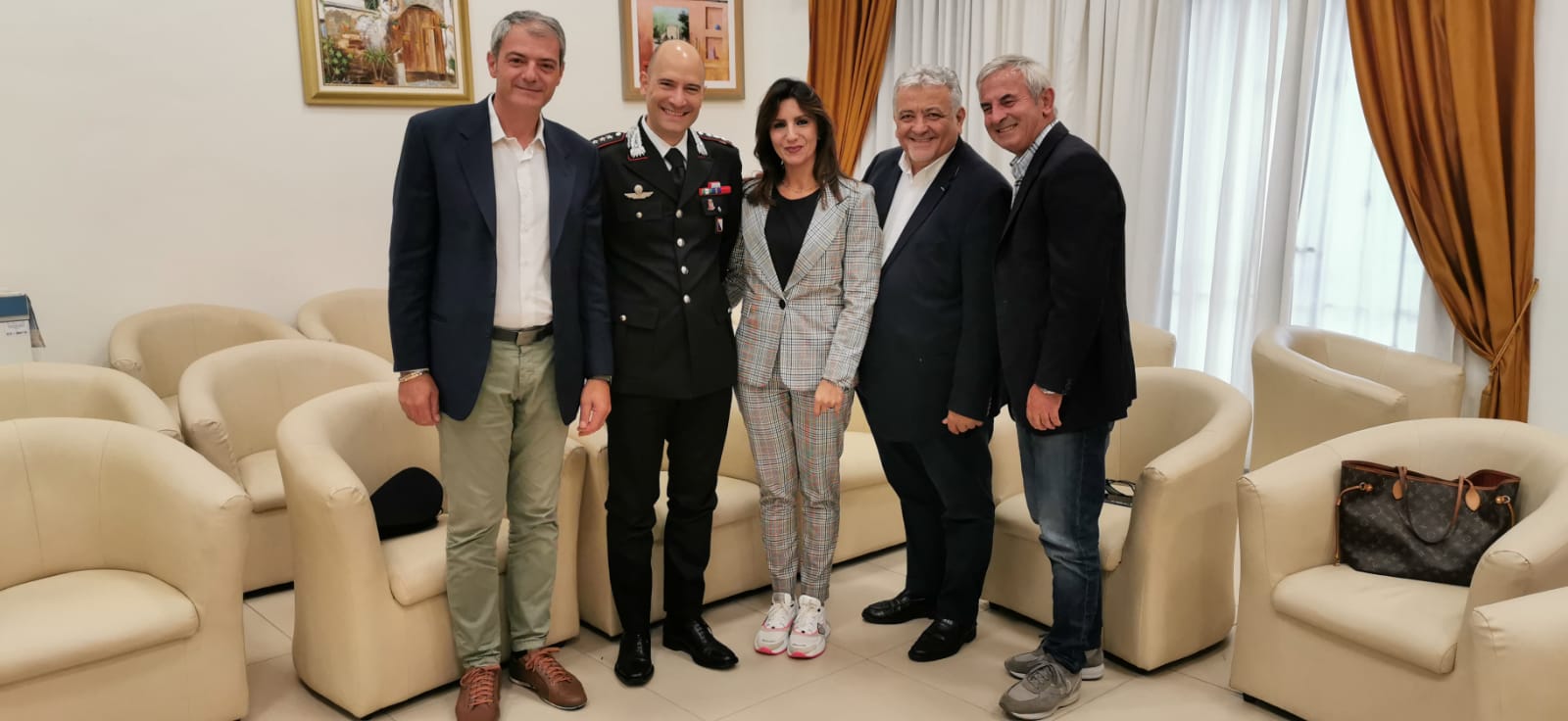 Bucciano| Oggi in Municipio la visita del Comandante provinciale dell’Arma dei Carabinieri  Enrico Calandro