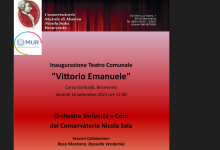 Conservatorio ‘Nicola Sala’, l’Orchestra sinfonica e il coro si esibiranno alla cerimonia di riapertura del Teatro Comunale