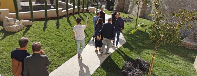 Benevento| Sopralluogo al cantiere dei lavori di sistemazione dell’area sottostante Palazzo Mosti