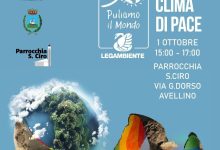 Avellino| “Puliamo il Mondo”, sabato il raduno di Legambiente davanti alla chiesa di San Ciro