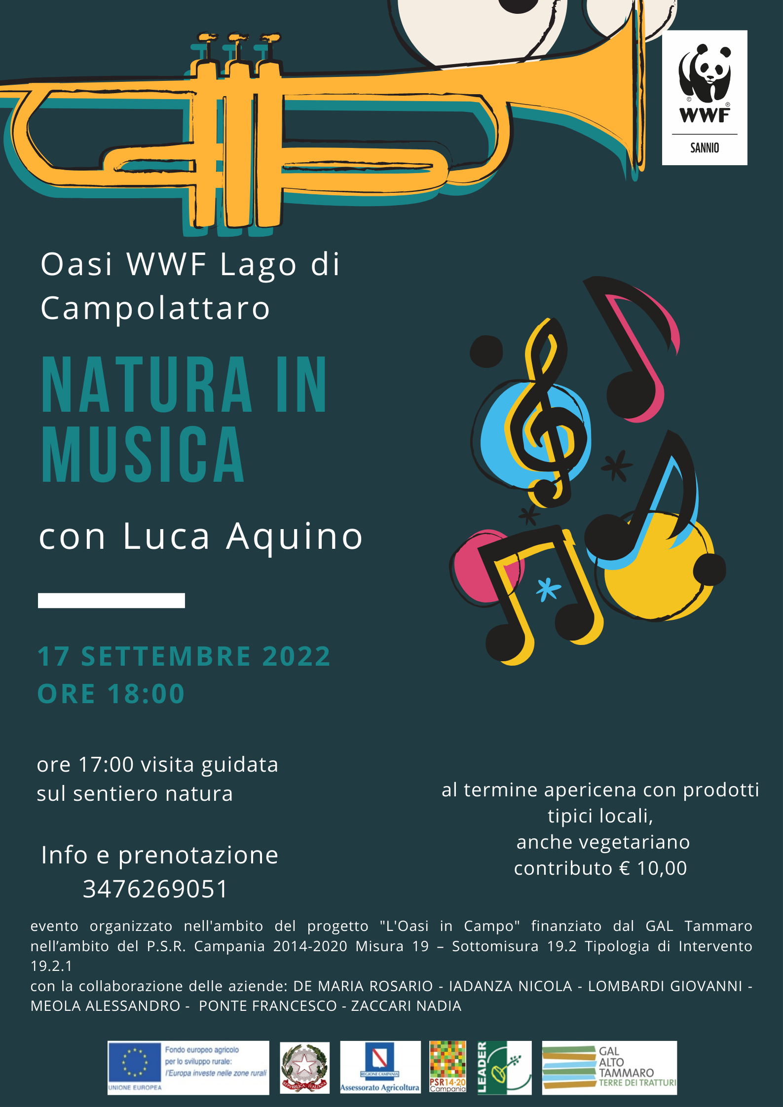 “Natura in musica” all’oasi del Lago di Campolattaro