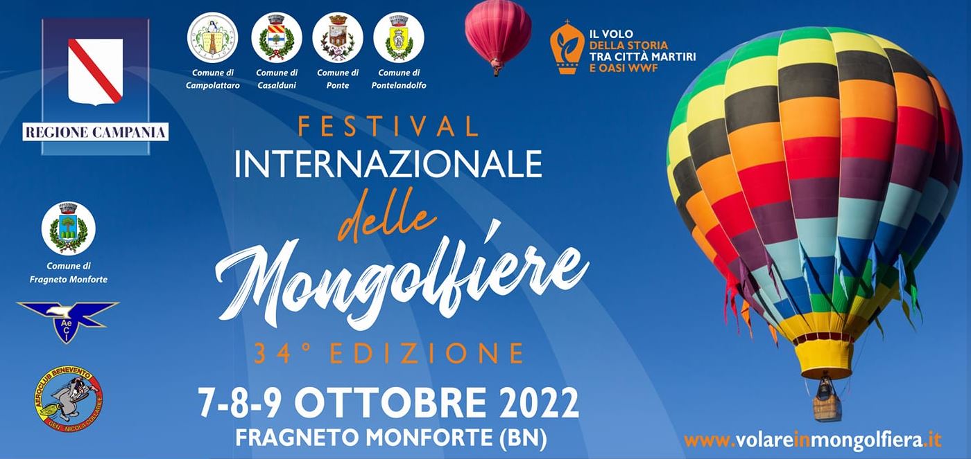 Torna il “Festival Internazionale delle Mongolfiere” di Fragneto Monforte: lunedi la presentazione dell’evento