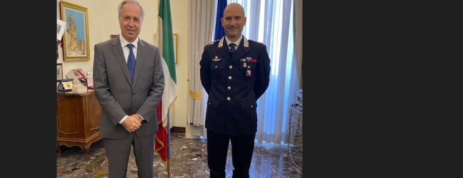 Benevento|Il Prefetto Torlontano incontra il nuovo Comandante dell’Arma Calandro