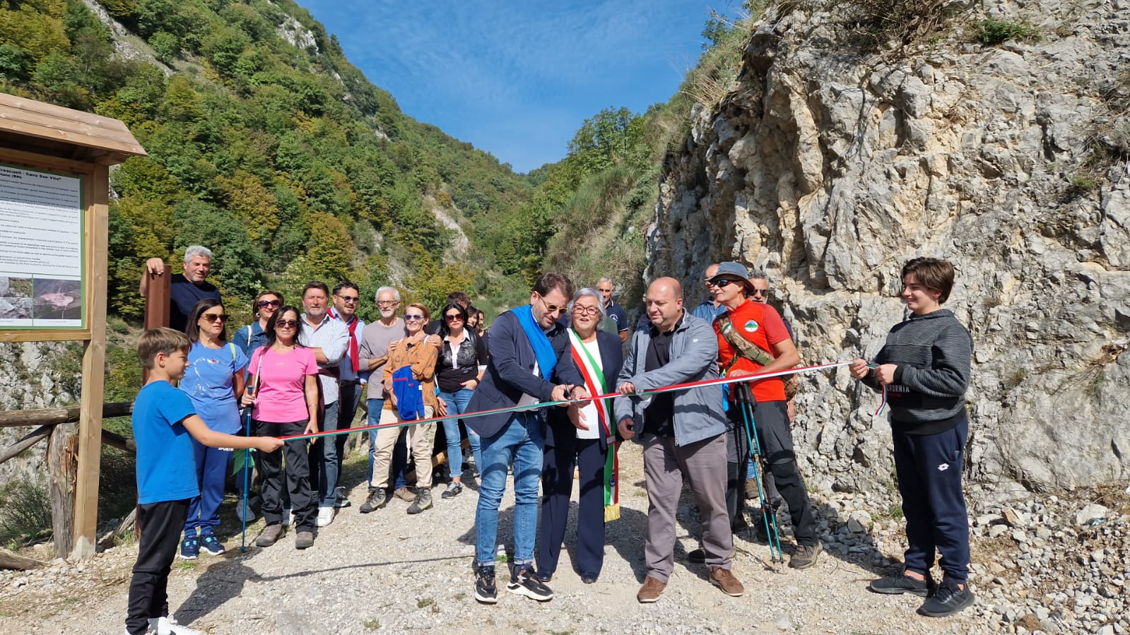 Cautano|Inaugurato il primo Sentiero Geologico a “Vallone Guria”
