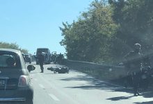 Scontro auto – moto sul raccordo autostradale in direzione  San Giorgio del Sannio , ferito centauro