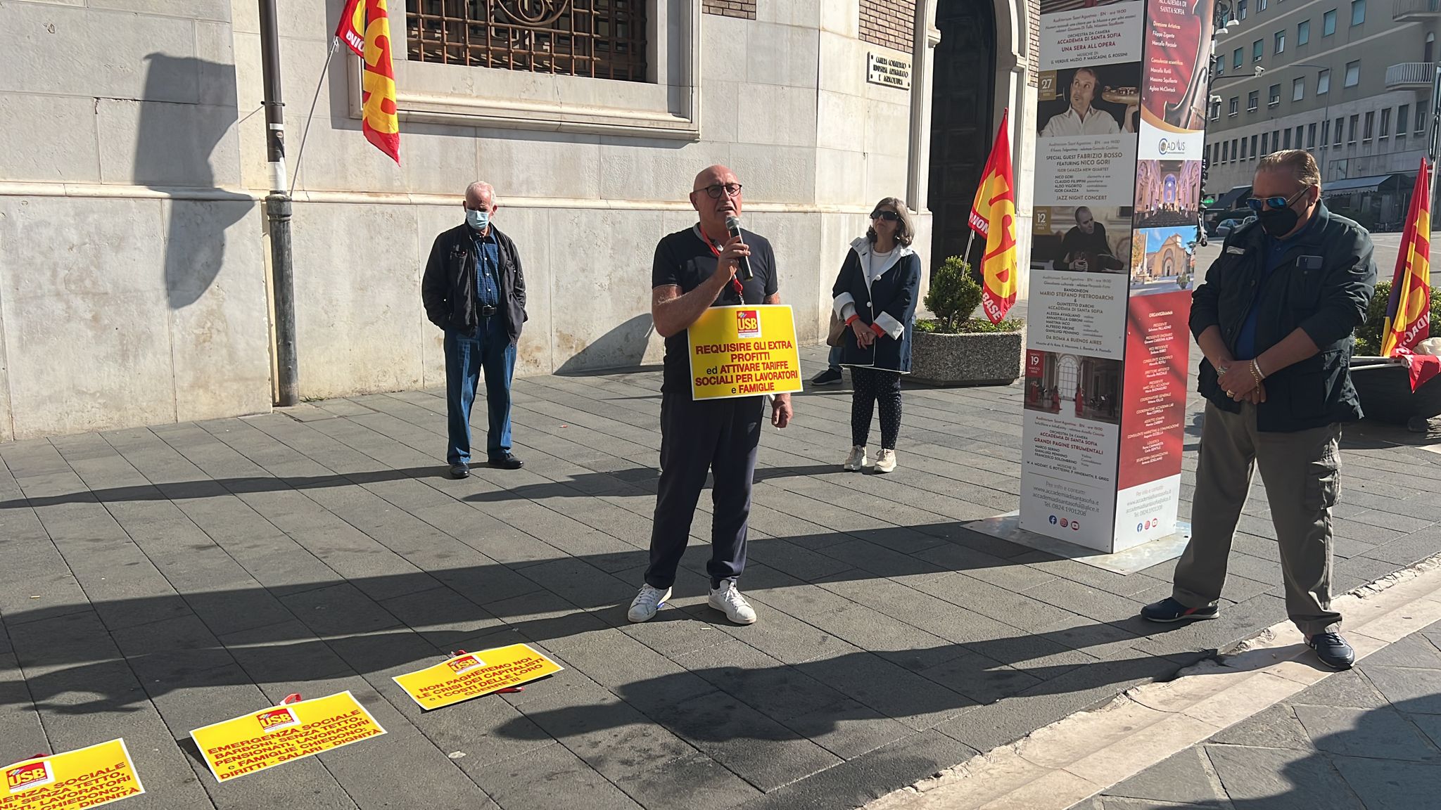 Benevento| No alla speculazione e al caro bollette, Usb in piazza