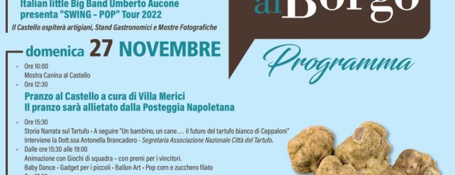 “Tra Lucciole e stelle”, nel weekend appuntamento a Ceppaloni con “Tartufo al borgo”