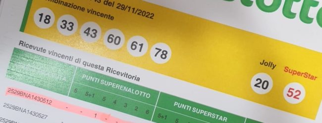 Supernalotto, a Benevento centrato un 5 da 43mila euro