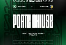 Avellino – Giugliano arriva l’ufficialità: si giocherà a porte chiuse