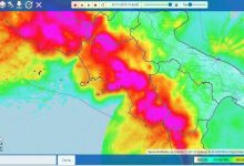 Maltempo, i dati parziali della pioggia caduta oggi in Irpinia