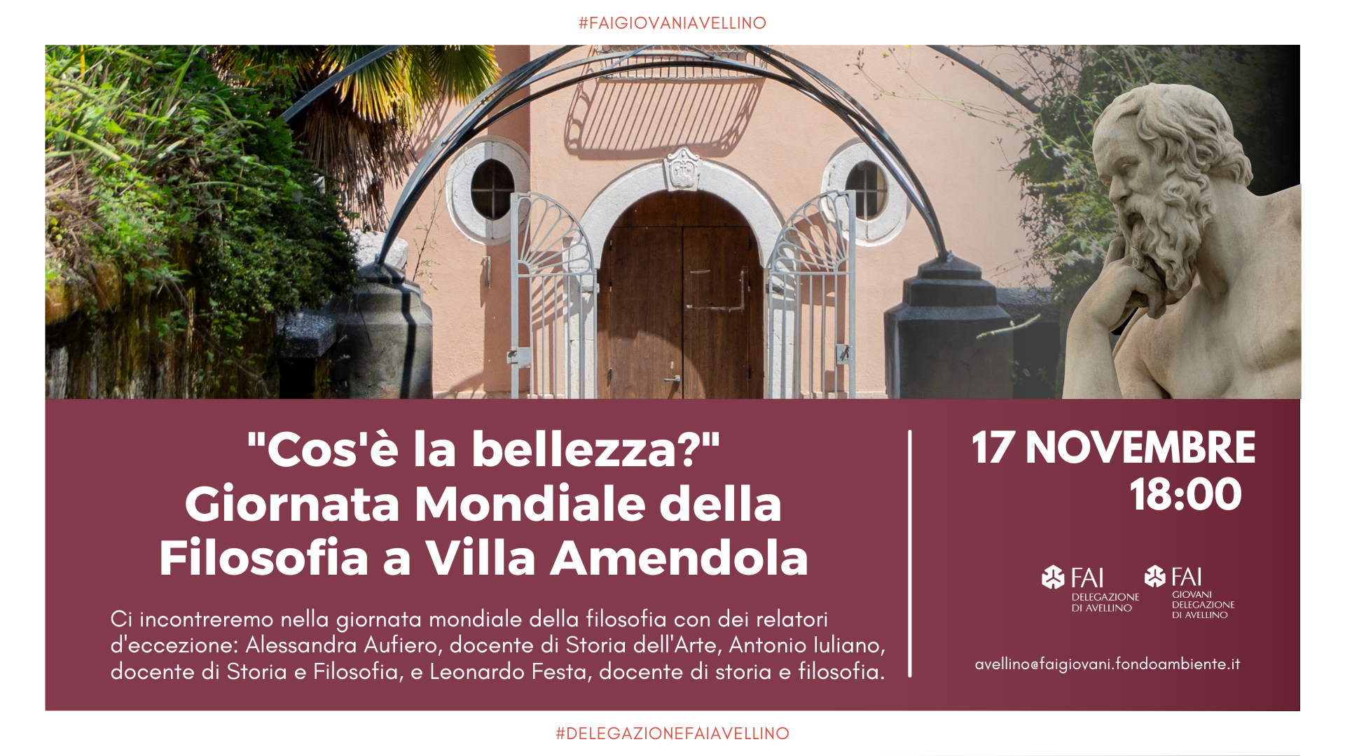 FAI Avellino: ecco le iniziative del mese di novembre in città, a Montella e Frigento