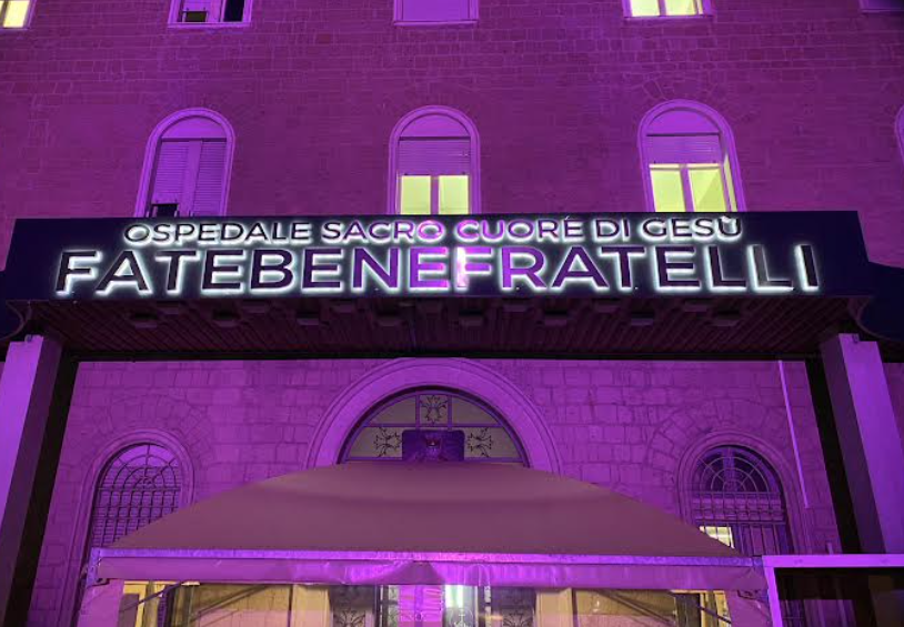“Giornata mondiale della prematurità”, il Fatebenefratelli si colora di viola