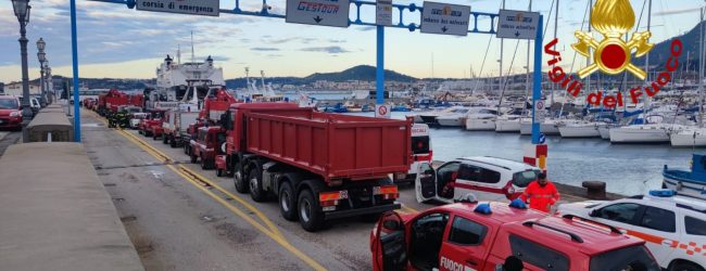 Frana di Casamicciola, sul posto anche i pompieri di Avellino
