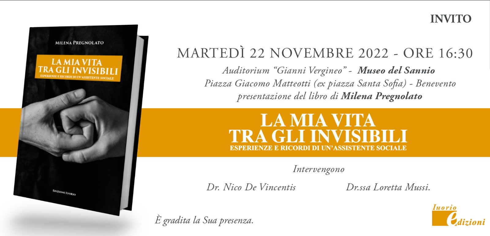 “La mia vita tra gli invisibili” il libro di Milena Pregnolato