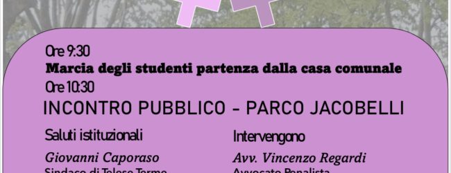 Telese Terme, in marcia contro la violenza sulle donne