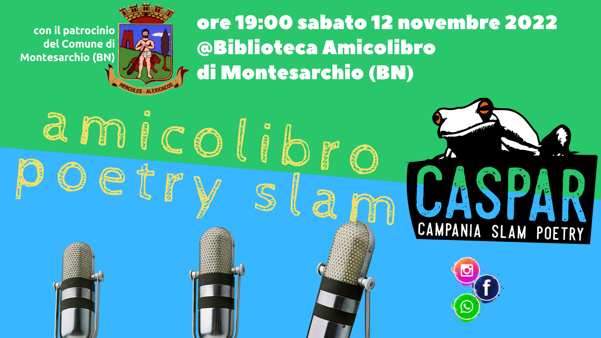 Sabato a Montesarchio nuova tappa del campionato “Poetry Slam”