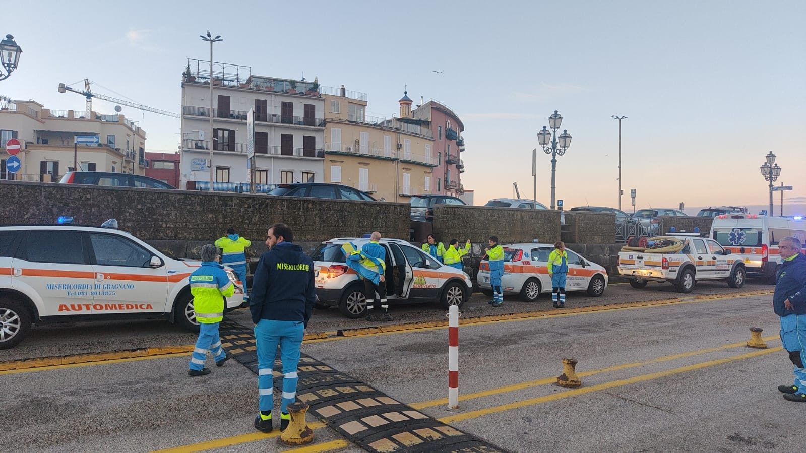 La Misericordia di Benevento ad Ischia per l’emergenza alluvione