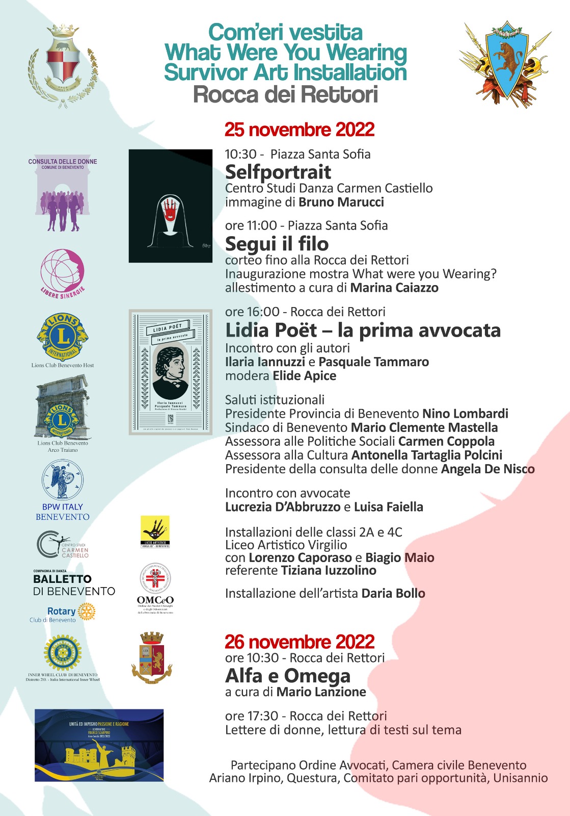 Giornata contro la violenza sulle donne, le iniziative della Consulta delle Donne di Benevento