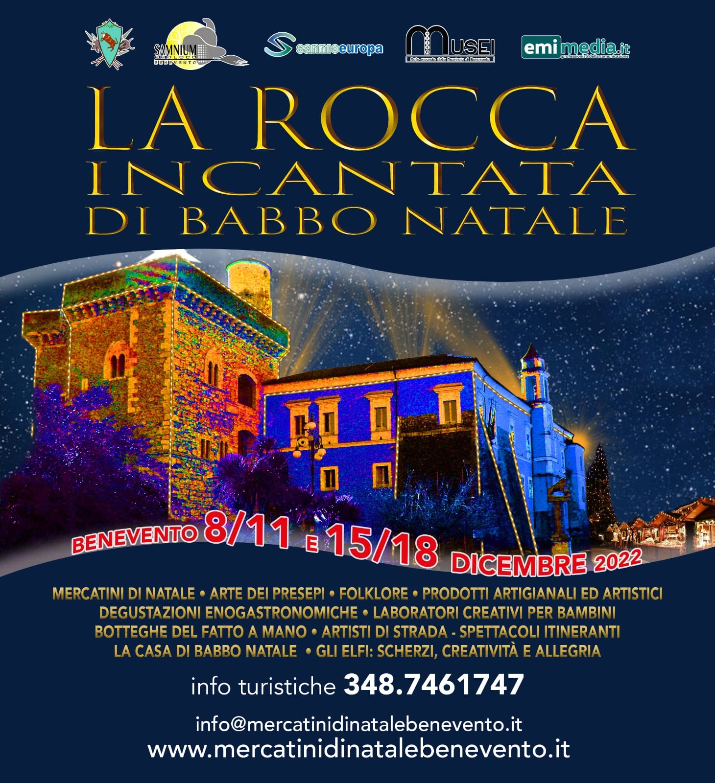 A Benevento “La Rocca Incantata” di Babbo Natale 2022
