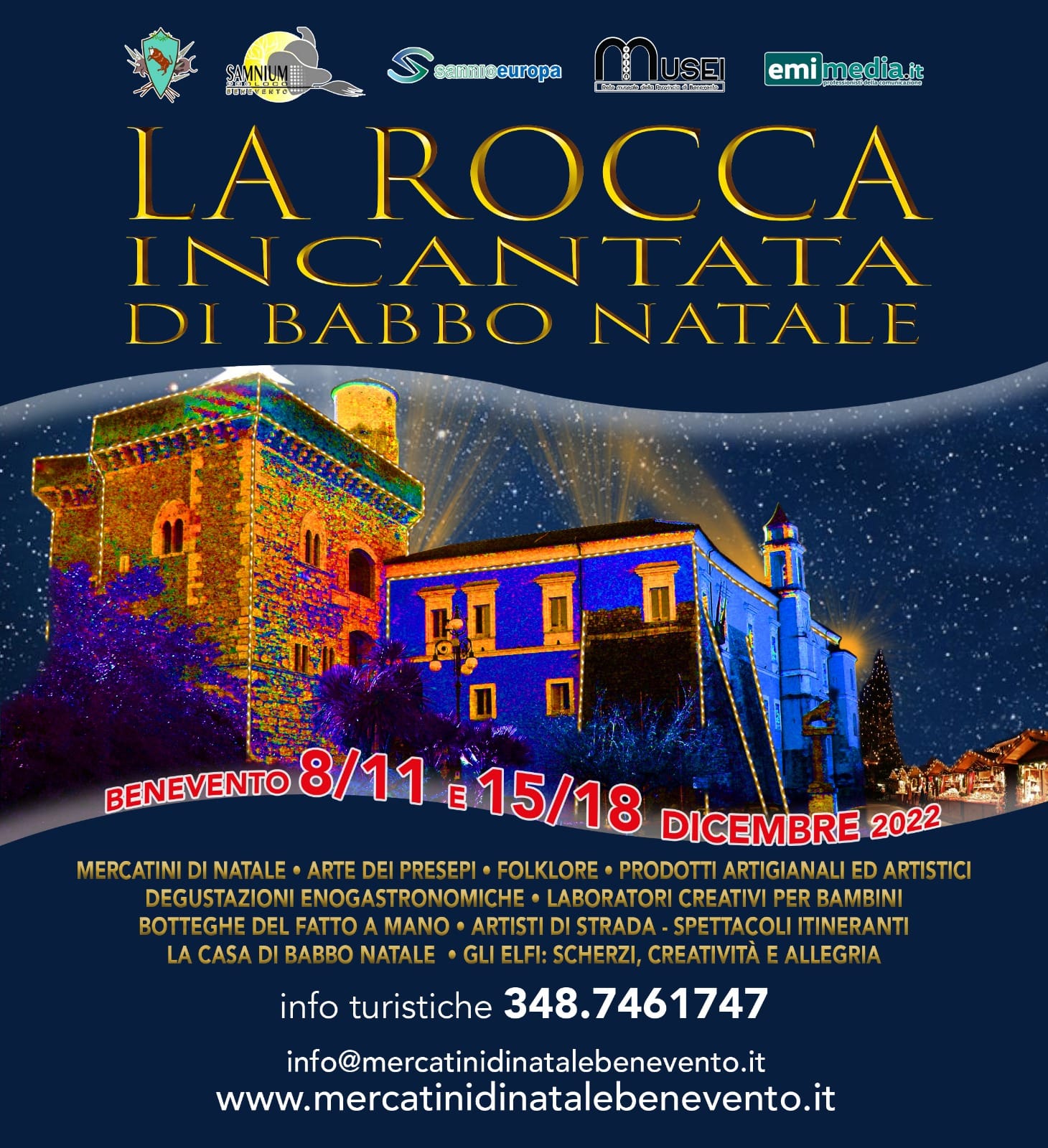 A Benevento “La Rocca Incantata” di Babbo Natale 2022