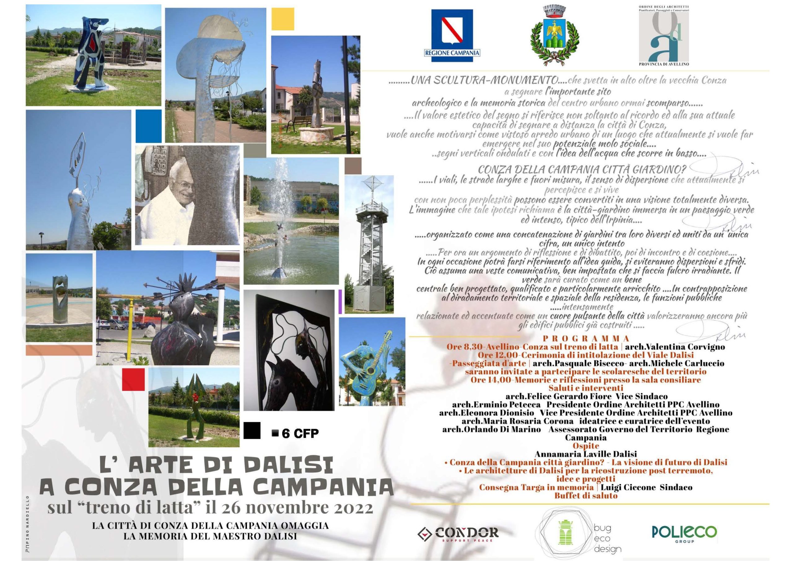 Conza| Passeggiata in omaggio all’arte del maestro Riccardo Dalisi e in ricordo del 23 novembre 1980