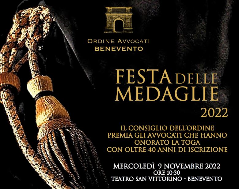 Benevento, mercoledi la “Festa delle Medaglie”