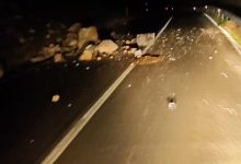 Montefalcone di Val Fortore, massi sulla SP 45: il sindaco invita alla massima prudenza