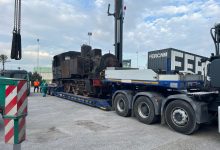 La locomotiva storica in viaggio verso Telese