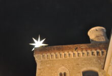 Benevento, la “Stella cometa” brilla sulla Rocca dei Rettori