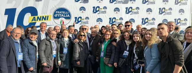 FdI Sannio, grande partecipazione a Roma al decennale del partito